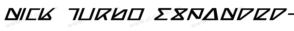Nick Turbo Expanded字体转换